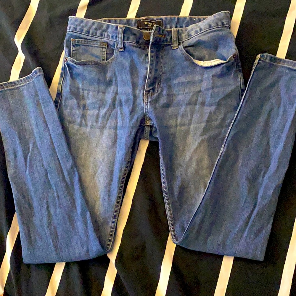Forever 21, Navy skinny jeans, S30
